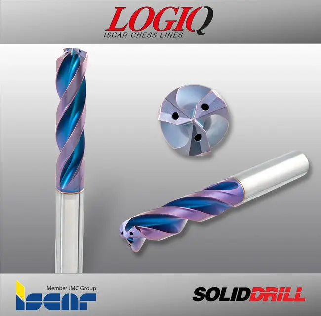 Línea de brocas de metal duro integral de 3 labios con conductos de refrigeración interna: SOLID DRILL